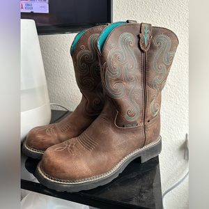 Authentic Justin Leather boots Women size 11